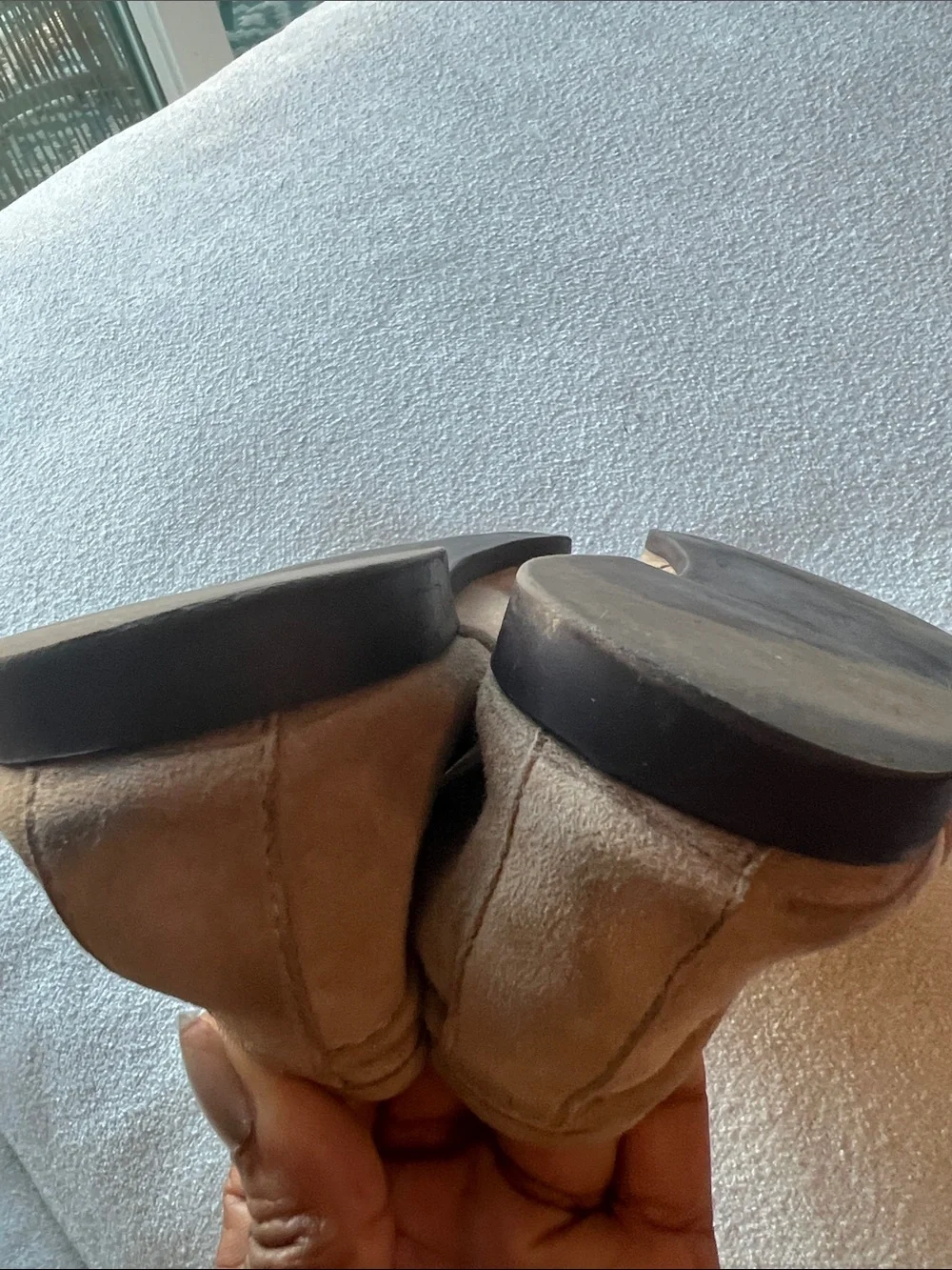 Steve Madden Women’s Suede Loafers in Tan with Gold Bit - Picture 9 of 10